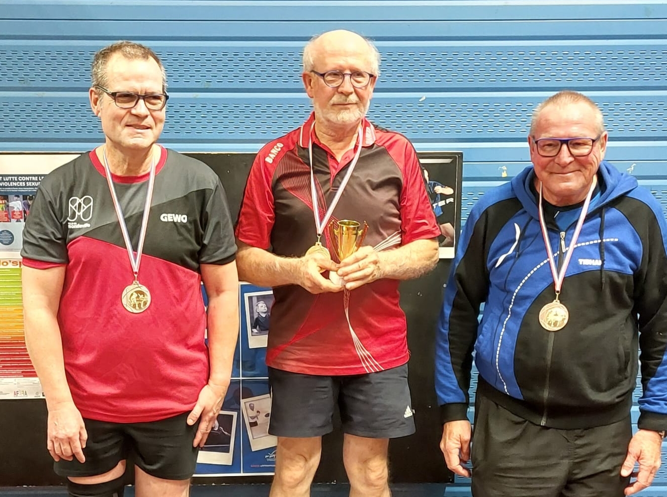 Résultats Tournoi Vétérans Tour 1