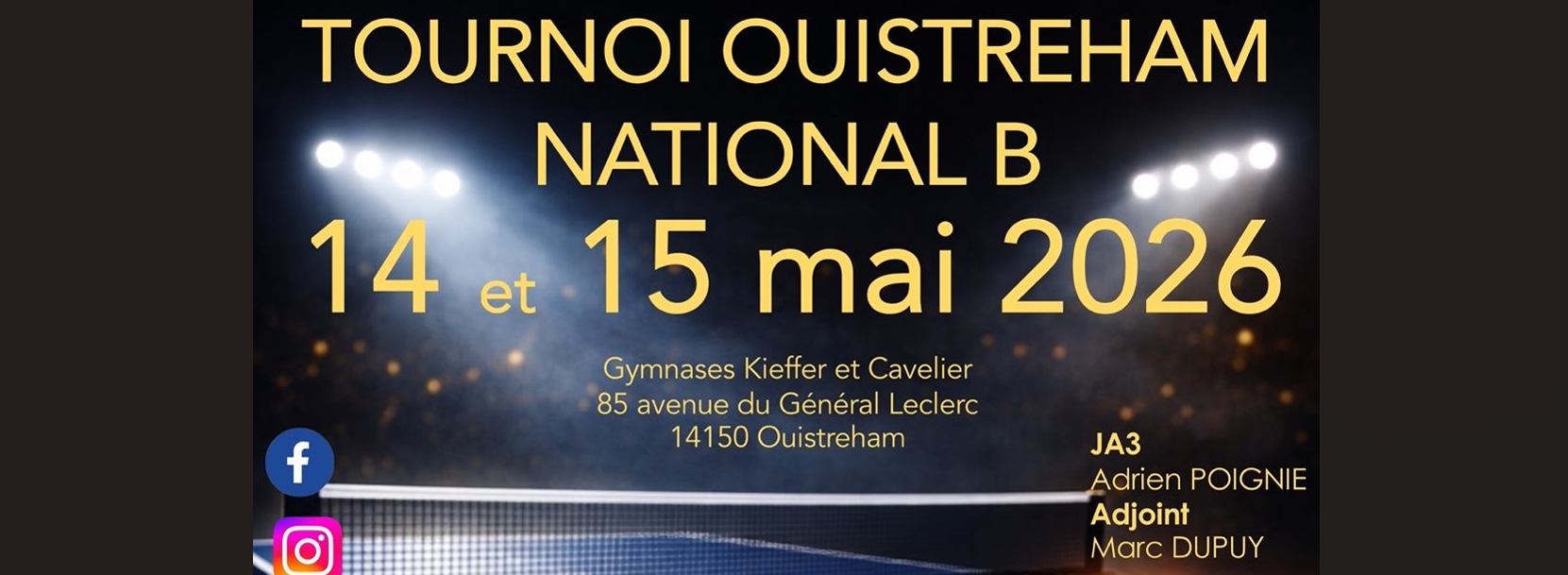 Tournoi National B à Ouistreham 14 et 15 mai